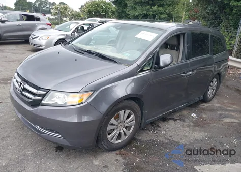 2015 Honda Odyssey Ex-L из США, поврежденный, VIN 5FNRL5H68FB033049